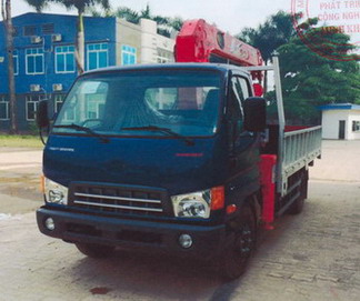 Xe tải gắn cẩu - Ô TÔ Minh Khuê - Công Ty TNHH Phát Triển Công Nghiệp Minh Khuê